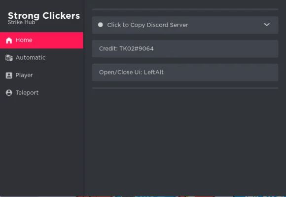 Strong Clickers Script Cheat